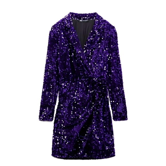 Zara SEQUIN BLAZER DRESS bloggers Favorite - Picture 10 of 10